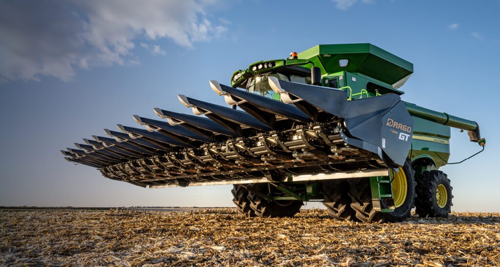 Choose Drago GT for durable harvest equipment and self-adjusting deck plates